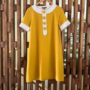 Oral Kiely mustard color dress Size 2